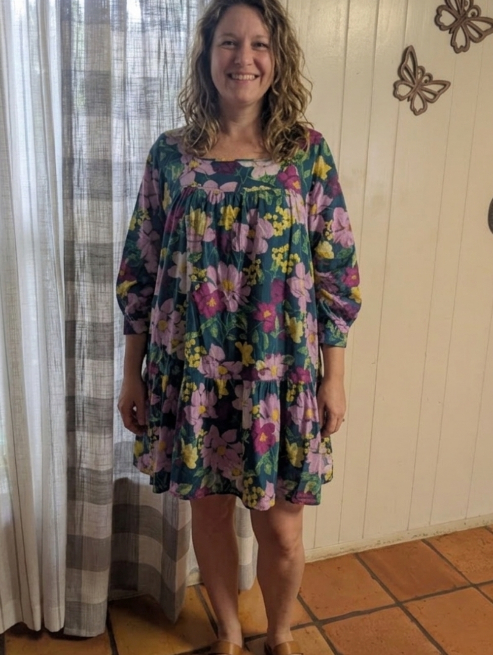 Made In India Floral Cotton Dress.